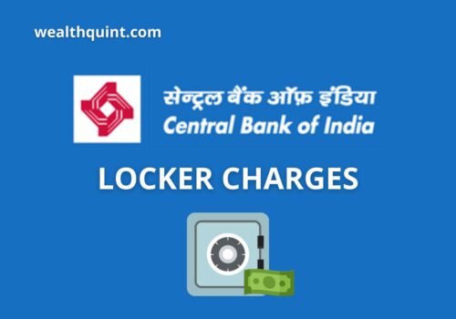 Central Bank of india Locker Charges