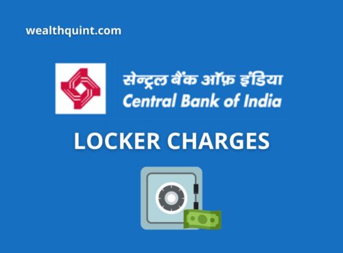 Central Bank of india Locker Charges