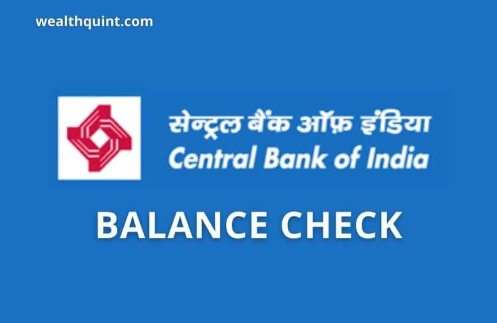 Central Bank of India Balance Check Number 1 Central bank of india Balance check