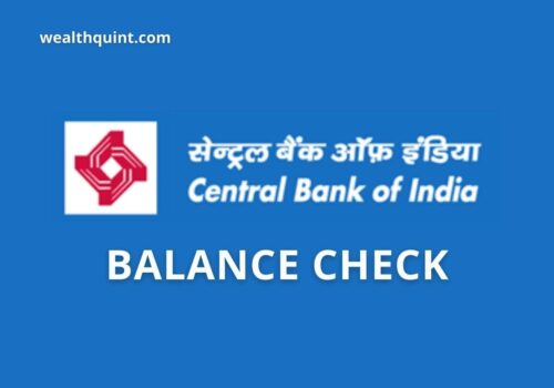 Central bank of india Balance check