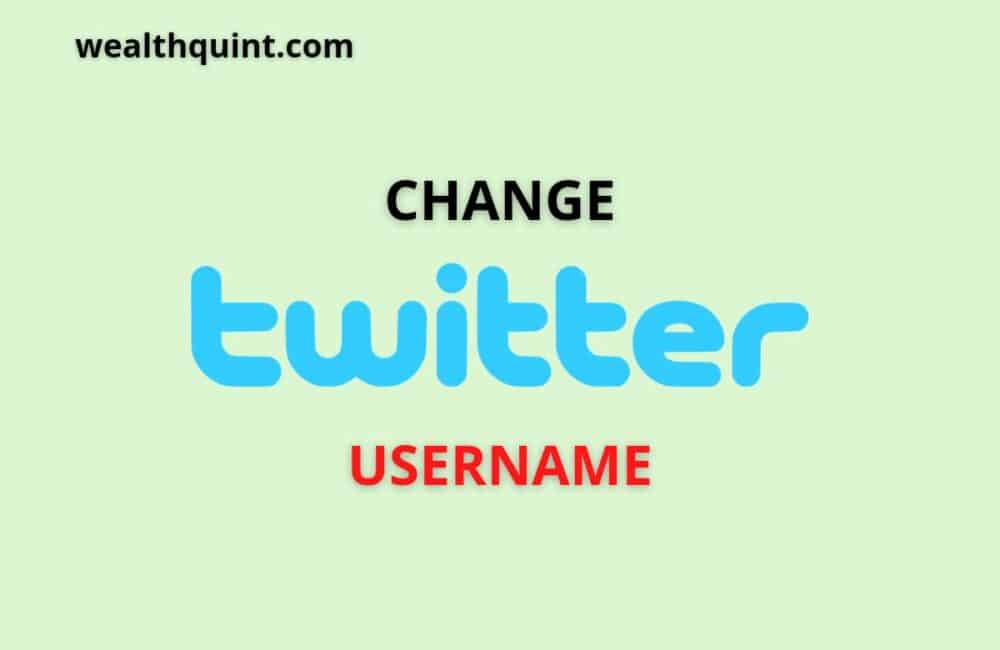 Change Twitter Username