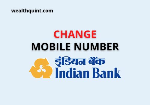 Change mobile number in indian bank