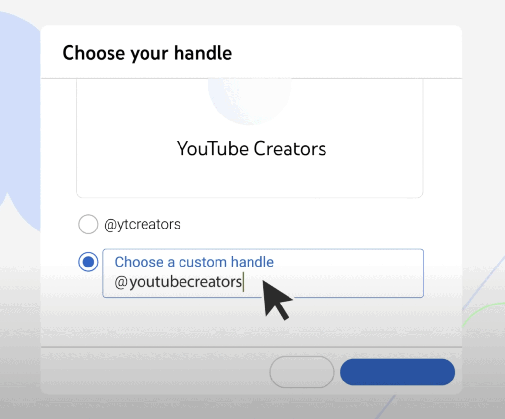 How to Change YouTube Handle 2 Change or choose YouTube Handle