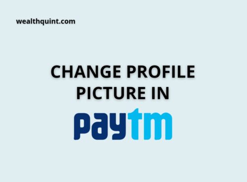 Change profile picture in paytm