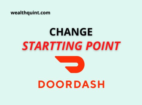 Change starting point doordash