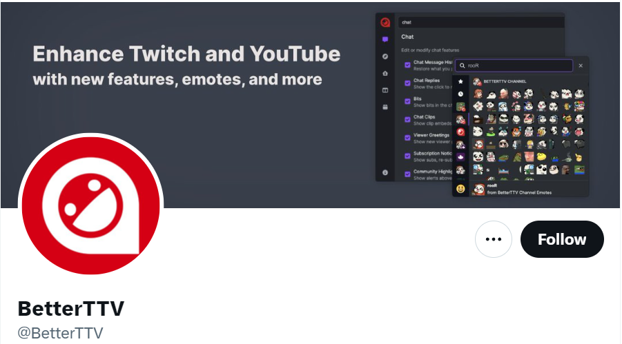 How To Fix BTTV Emotes Not Showing 3 Check BetterTTV Twitter Page To Fix Emotes Not Showing