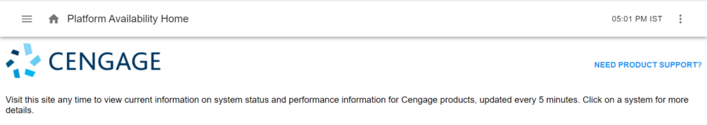 How To Fix Cengage E-book Not Loading 3 Check CENGAGE Server Status To Fix Ebook Not Loading