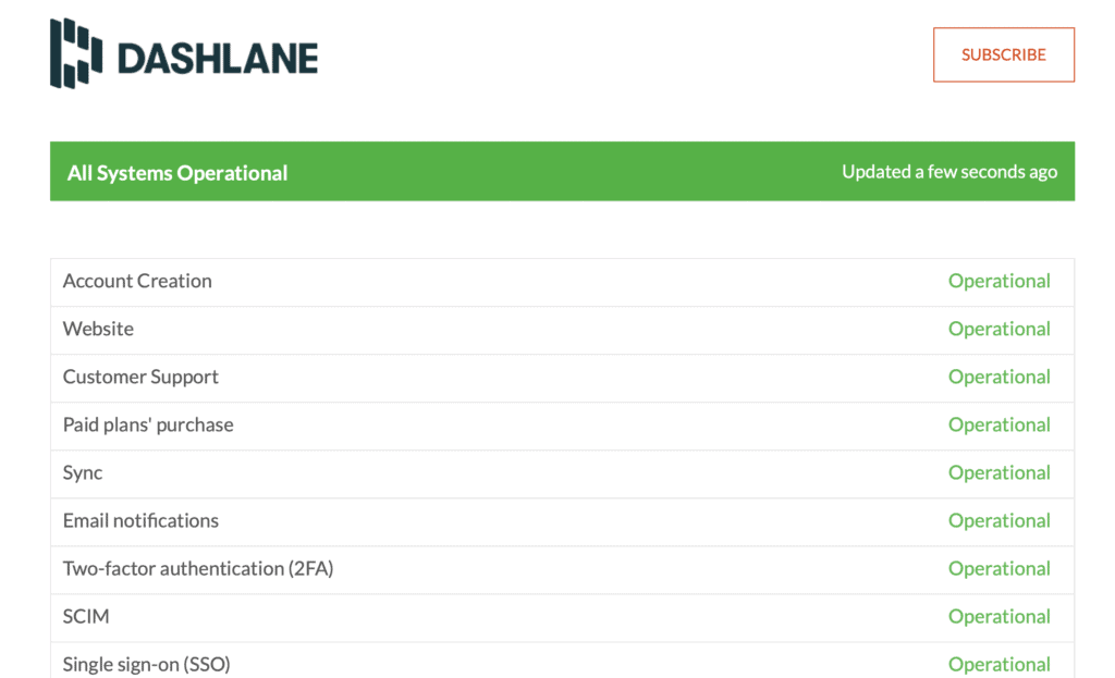 How To Fix Dashlane Chrome Extension Not Working 2 Check Daslane Sever Status
