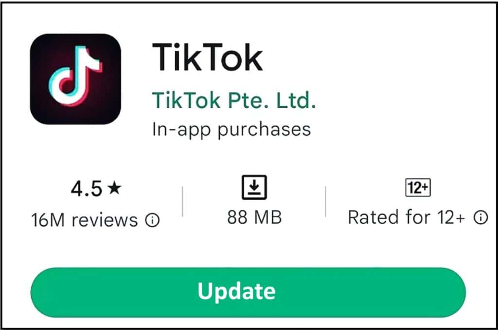 How To Fix TikTok Fast Forwarding Not Working 4 Check For Any Updates Available For The TikTok App
