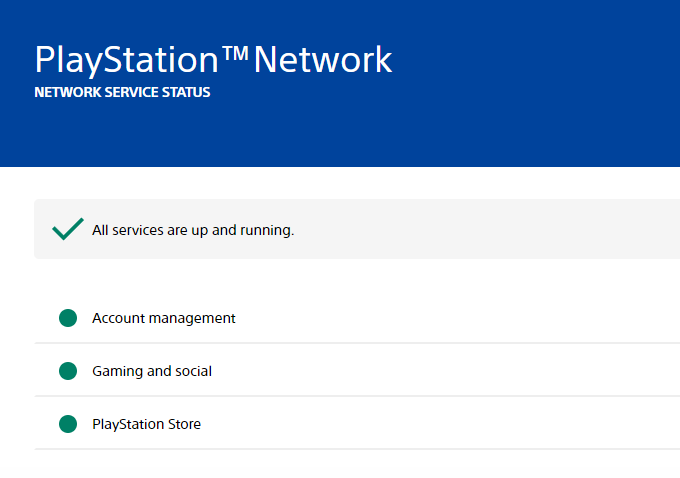 How To Fix "An Unidentified Error Occurred" When Trying To Subscribe To PS Plus On The PS5 2 Check PSN Server Status to fix An Unidentified Error Occurred on PS5