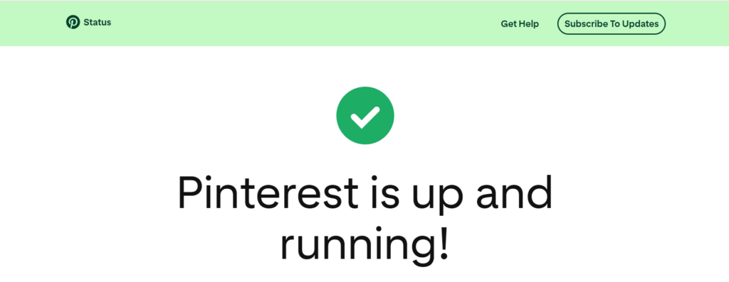 How To Fix “No Options Were Provided For This Parameter” On Pinterest Widget 2 Check Pinterest Status To Fix No Options Were Provided For This Parameter On Pinterest Widget