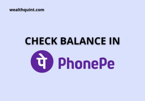Check Bank Account Balance in phonepe