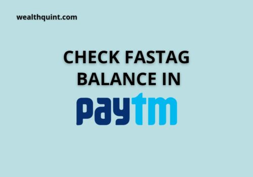 Check fastag balance in paytm