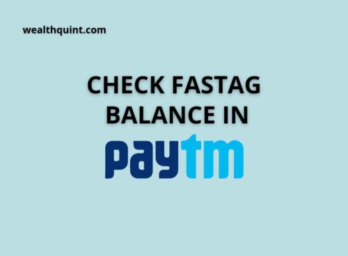 Check fastag balance in paytm