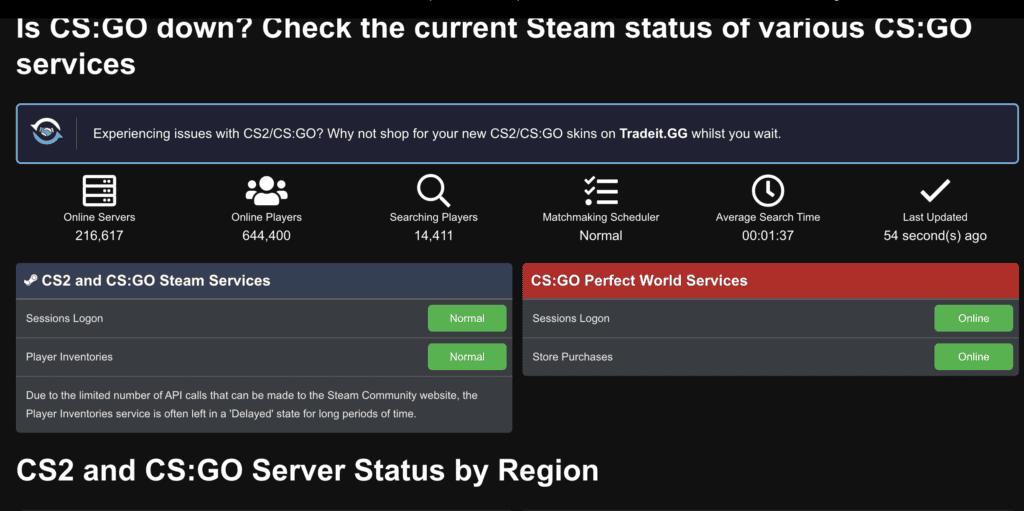 How to Fix “Unable to establish Connection with gameserver” Error in Counter-Strike 2 (CS2) 3 Check the CS2 Game Server Status gameserver