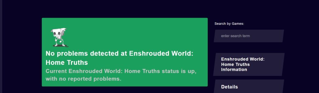 How To Fix Enshrouded Multiplayer Not Working - Unable To Join Server 3 Check the Server Status to Fix Enshrouded Multiplayer Not Working Unable To Join Server