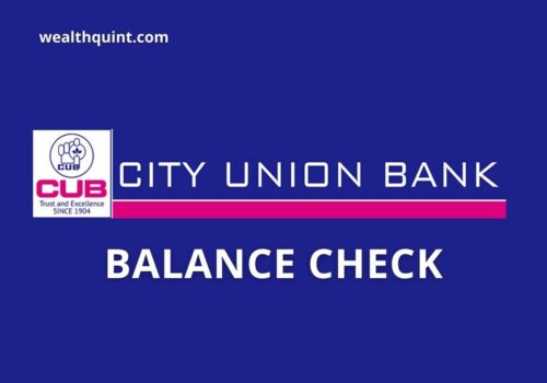 City union Bank Balance check