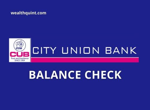 City union Bank Balance check