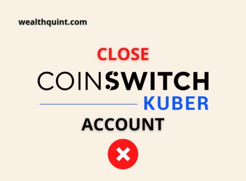 Delete coinswitch kuber account