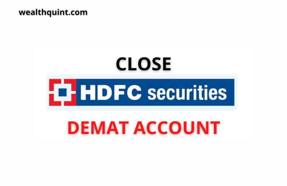 Close hdfc demat account
