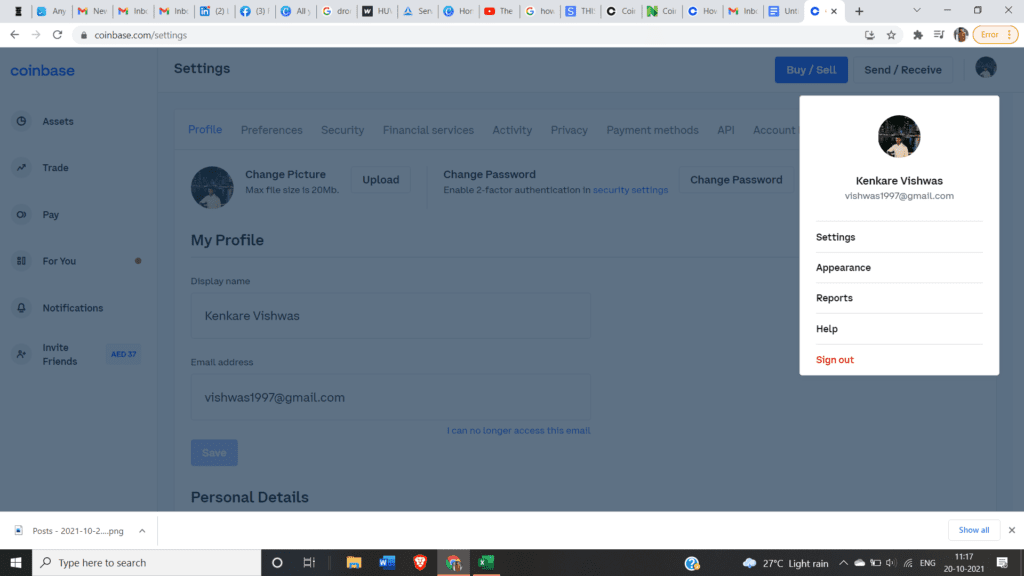 how to close coinbase account