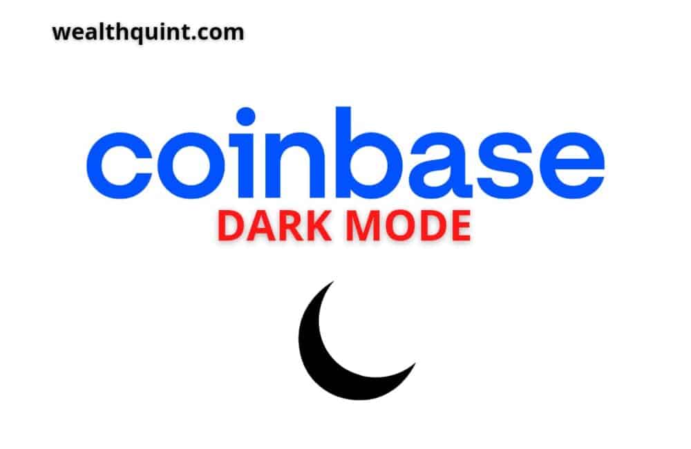 Coinbase dark mode