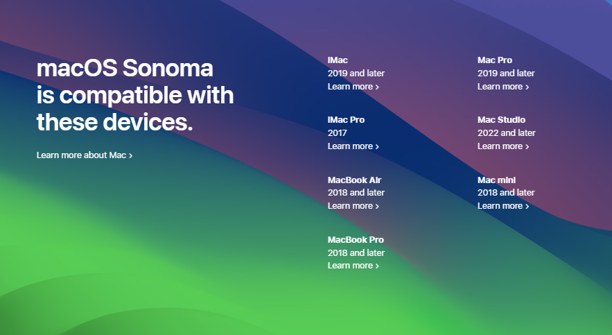 macOS Sonoma vs. macOS Ventura 2 Compatibility Of macOS Sonoma vs macOS Ventura