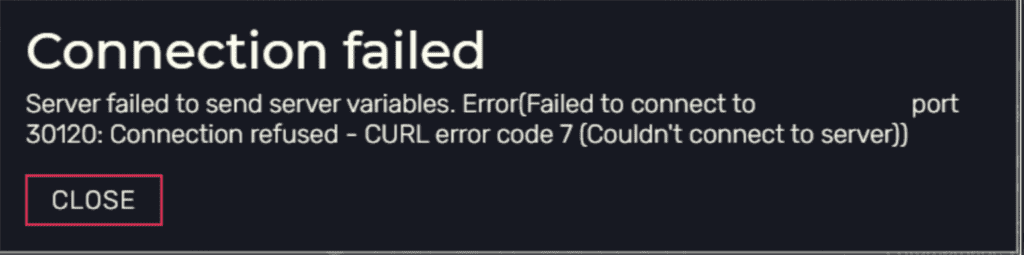 How to Fix FiveM CURL Error Code 7 1 Connection refused - CURL error code 7 (Couldn’t connect to server) fivem
