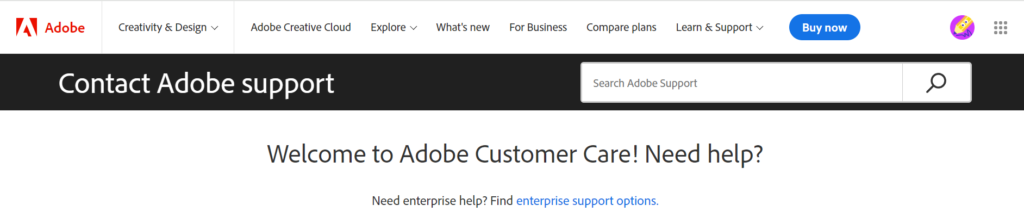 How To Fix “An Error Occurred During Image Generation: Error Request_Task: 400 Bad Request” On Photoshop 3 Contact Adobe Support To Fix An Error Occurred During Image Generation Error Request Task 400 Bad Request On Photoshop