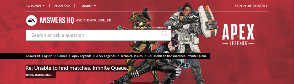 How To Fix Apex Legends Kill Code UPRISING Matchmaking Not Working 4 Contact EA Support Team To Fix Kill Code UPRISING Matchmaking Not Working In Apex Legends
