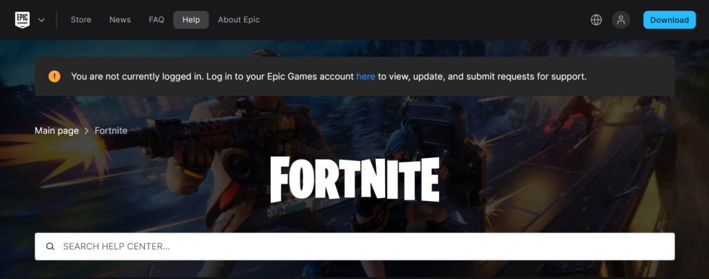 How To Fix Fortnite Error Code ESP-DIST-001 An Error Occurred While Connecting To Epic Servers 4 Contact Epic Games Support To Fix Error Code ESP DIST 001 An Error Occurred While Connecting To Epic Servers On Fortnite