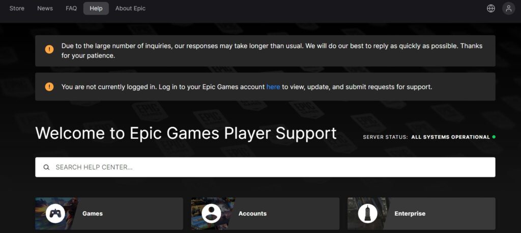 How To Fix "Sorry You Are Visiting Our Services Too Frequently" On Epic Games 4 Contact Epic Games Support To Fix Sorry You Are Visiting Our Services Too Frequently On Epic Games