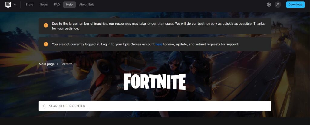 How To Fix Fortnite Stuck On Connecting Screen 4 Contact Epic Games Support to Fix fortnite stuck on connecting screen