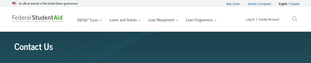 How To Fix FAFSA Create Account Not Working 3 Contact Federal Student Aid To Fix Creat Account Not Working On FAFSA