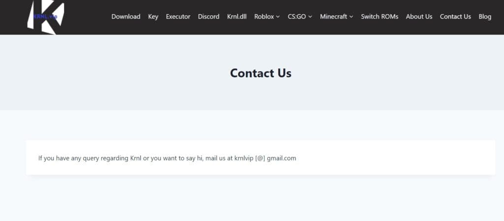How To Fix “Krnl Is Currently Patched Please Wait For An Update” Error 4 Contact KRNL Support for Krnl Is Currently Patched Please Wait For An Update