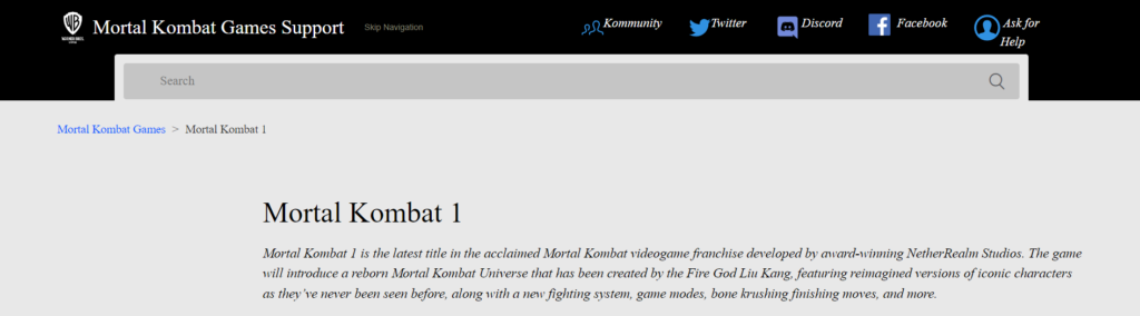 How To Fix Mortal Kombat 1 Servers Not Working 4 Contact Mortal Kombat 1 Support To Fix Server Not Working