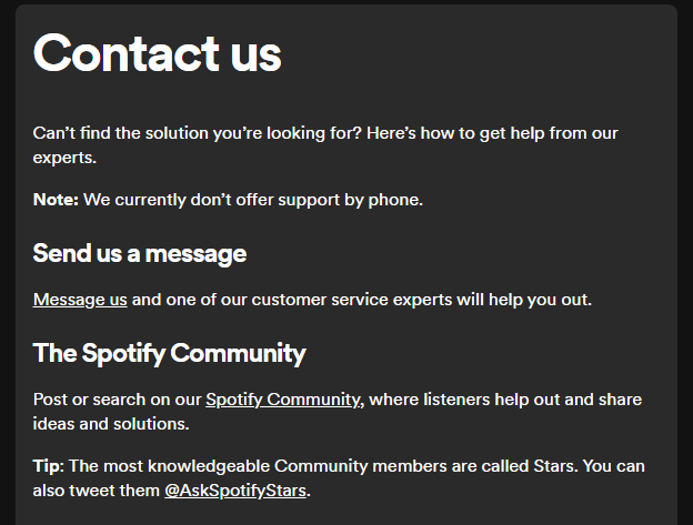 How To Fix Spotify Could Not Be Started Error Code 17 3 Contact Spotify Support To Fix Spotify Could Not Be Started Error Code 17