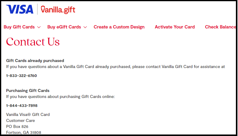 How To Fix Vanilla Gift Card On PayPal Declined 2 Contact Vanilla Customer Support 3