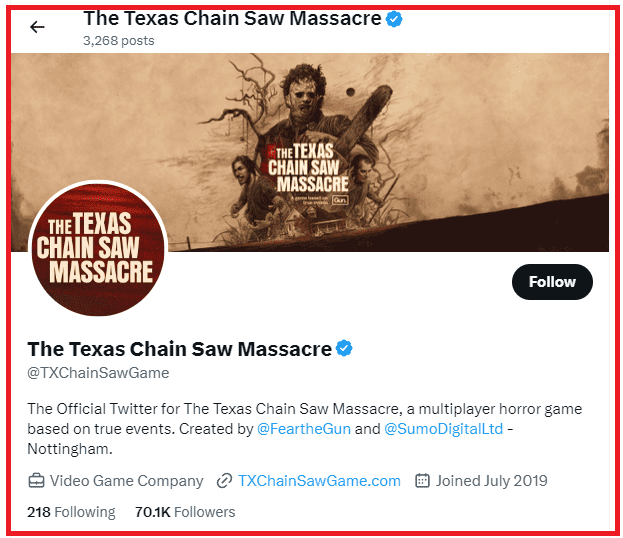 How to Fix Texas Chainsaw Massacre Game Crossplay Not Working 3 Contact the team of Texas Chainsaw Massacre through Twitter to fix the crossplay feature not working