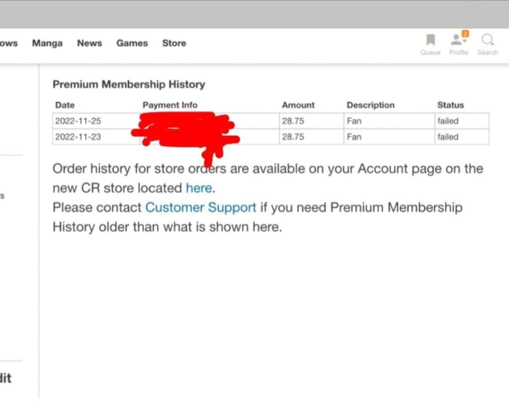 How To Fix Crunchyroll Premium Not Working 2 Crunchyroll order staus history