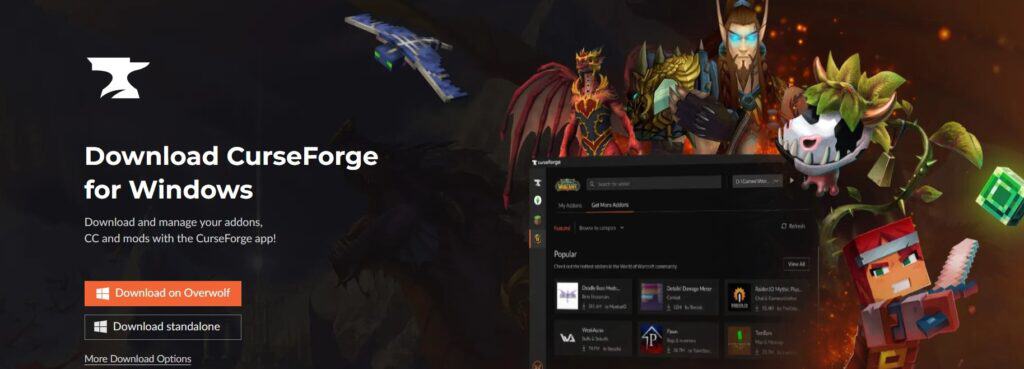 CurseForge Launcher 0.226.2 Download For Windows PC - Softlay