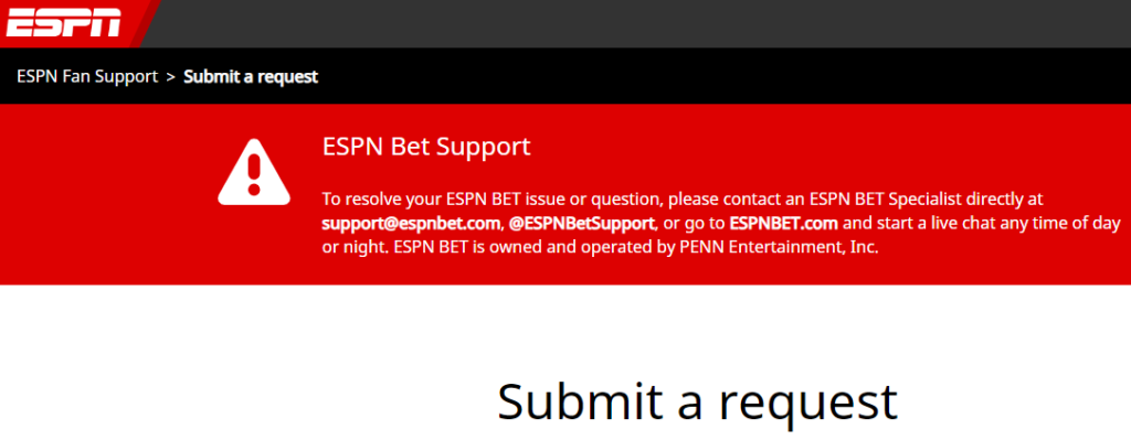 How To Fix ESPN Playoff Machine Not Working 4 Customer support for issue of ESPN not wokring
