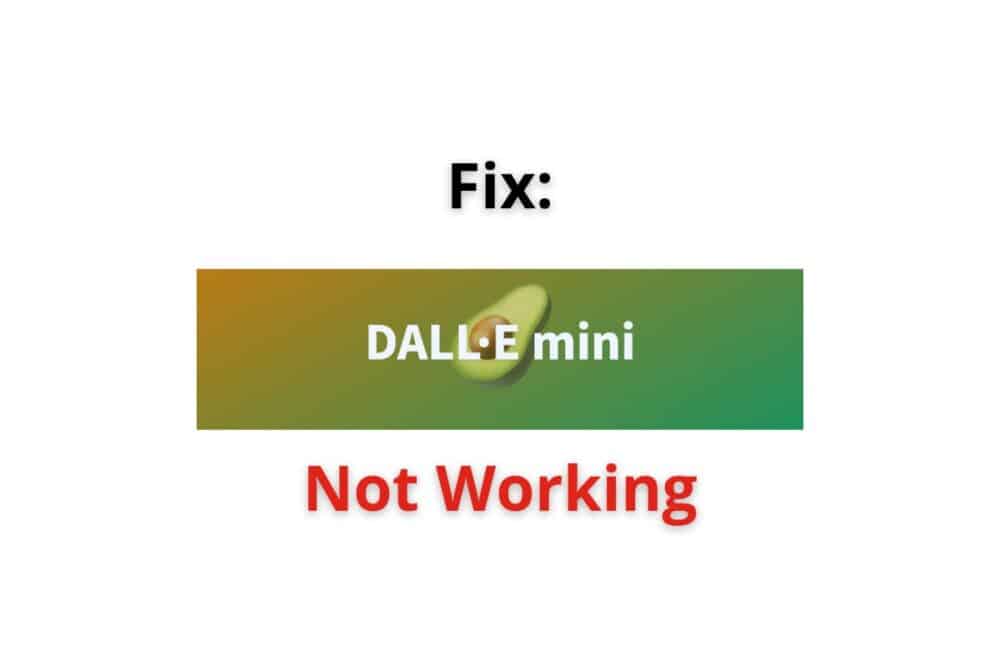 DALL E mini Not Working