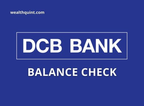 DCB Bank Balance check number