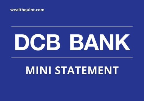 DCB Bank Mini Statement