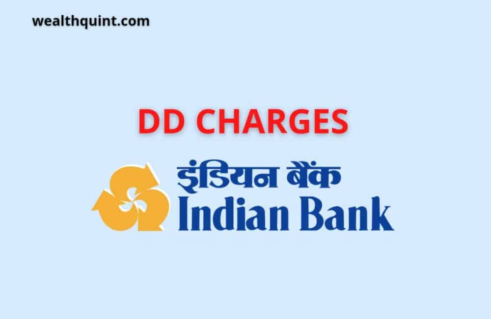 Indian Bank DD charges