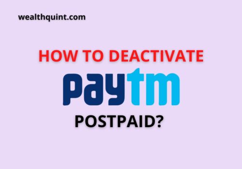 Deactivate Paytm Postpaid