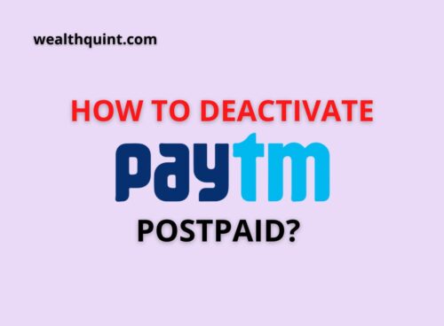 Deactivate Paytm Postpaid