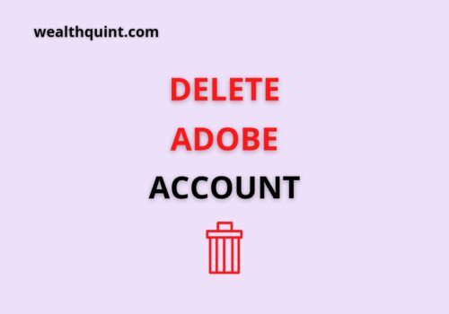 Delete Adobe Account
