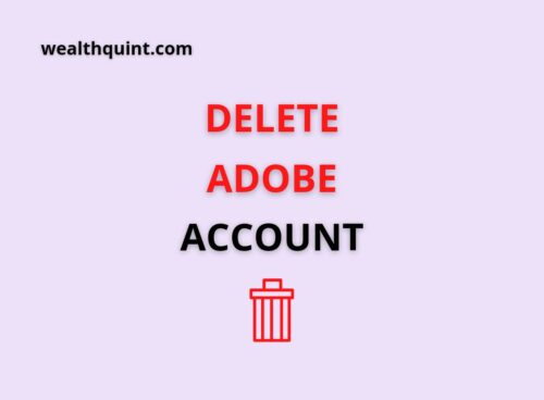 Delete Adobe Account